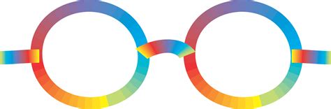 Rainbow Glasses Round Shape 47402328 Png