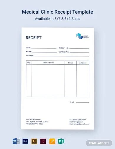 Medical Receipt - 8+ Examples, Format, Word, Excel, Pages, Numbers ...