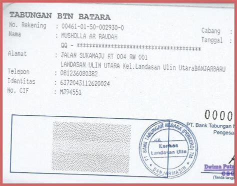 3 Cara Cek Nomor Rekening BTN Dan Contoh Terbaru ATMnesia