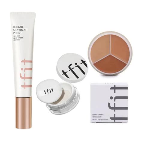 Tfit Makeup Face Primer Set Color Concealer Palette Invisible Pore