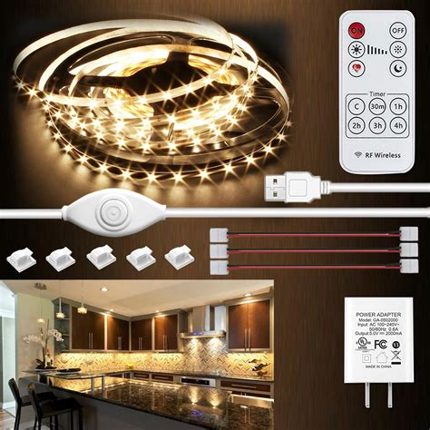 illuminlabs Under Cabinet Lights, LED Strip Lights with Remote Control ...