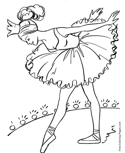 Ballerina Coloring Pages - Ballerina And Ballet Dancer Online Coloring ...