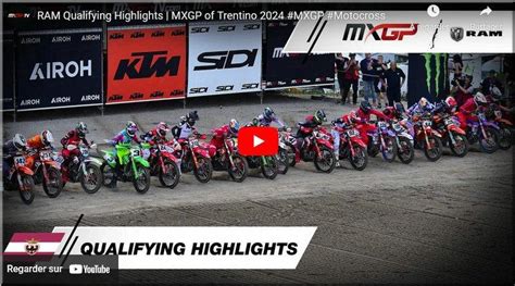 MOTOCROSS Trentino Pietramurata les résumés des Grands Prix MXGP et