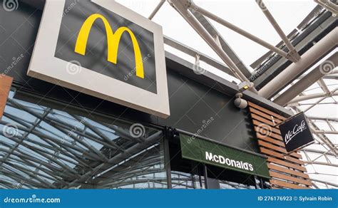 Mcdonald S Brand M Text On Facade Restaurant Sign Logo American Fast