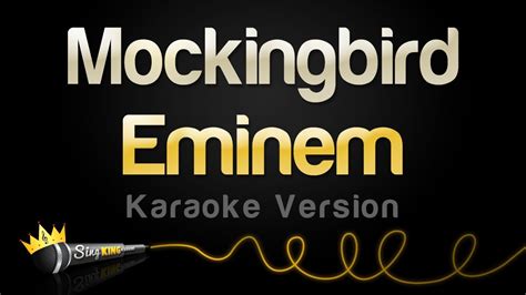 Eminem Mockingbird Karaoke Version Youtube Music