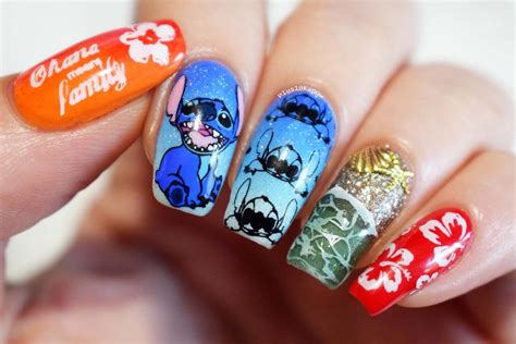 Lilo And Stitch Nails Plus10kapow Disney Nails Nails Gigi Nails