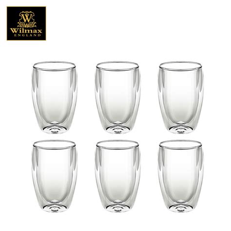 Wilmax Double Wall Glass Tumbler 45 Oz 130 Ml Set Of 6 World Class Concepts Corp Wccc