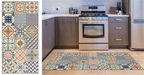 8 alfombras vinílicas para la cocina ideales para decorar y fáciles de