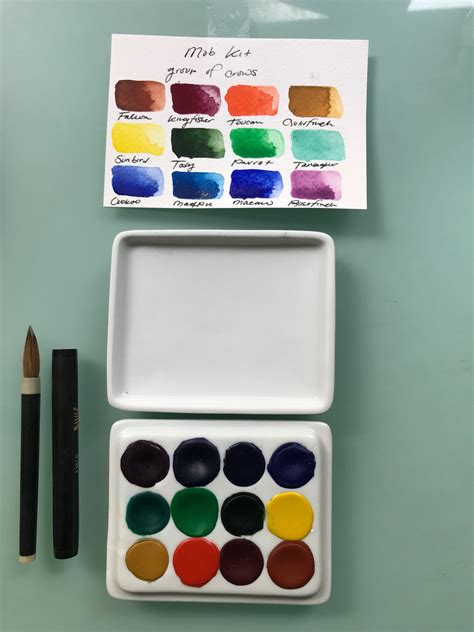 Handmade Watercolor Paint Palette Limited Edition Well Hand Glazed