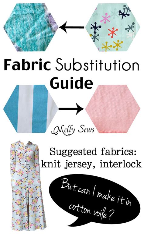 Fabric Substitutions Can I Sew A Pattern For Knit With Woven Fabric