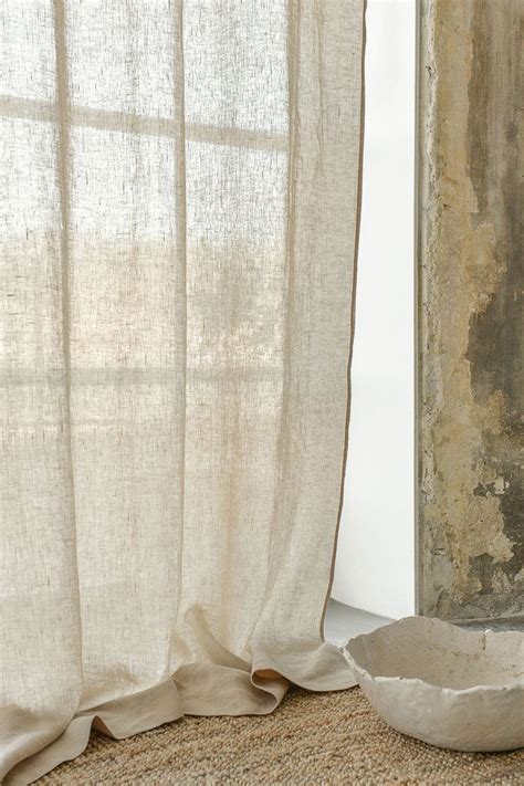 Beige Linen Curtains For The Natural Home | Linen curtains living room ...