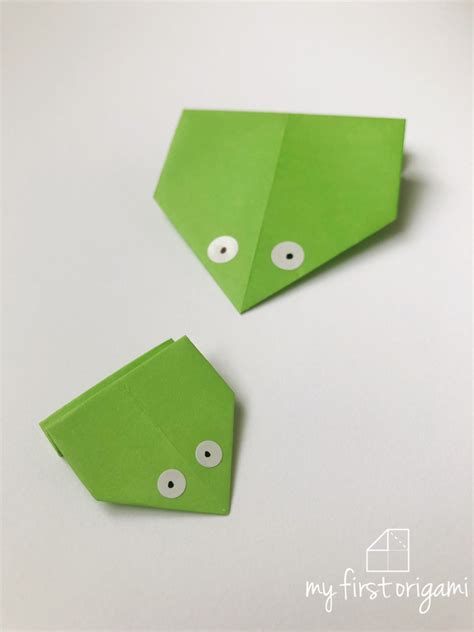 Easy Origami Jumping Frog - my first origami