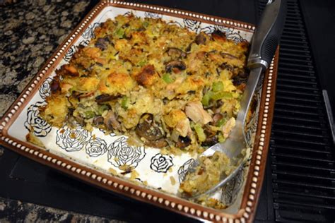 Recipe Box Cornbread And Wild Rice Chicken And Mushroom Stuffing The