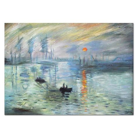 Obraz Olejny R Cznie Malowany Claude Monet Wsch D S O Ca Kopia X Cm