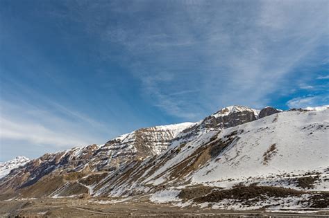 Canyon Cajon Del Maipo Winter Stock Photo - Download Image Now - Andes ...