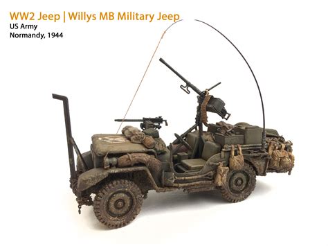 Ww2 Jeep Willys Mb Military Jeep Normandy 1944 Revell Model Kit 135