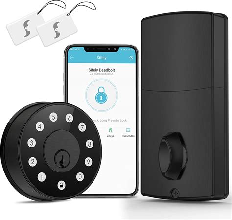 Sifely Smart Lock Keyless Entry Door Lock Deadbolt Black Tsz Retail