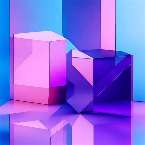 Premium Ai Image D Render Abstract Minimalist Geometric Background