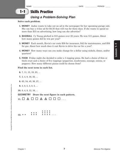 Lesson 5 Skills Practice Solve Multi Step Equations Answer Key Tessshebaylo