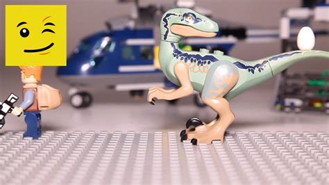 Lego Jurassic World Dinosaur Support Minifigure Animation From Set 75928 Blues Helicopter