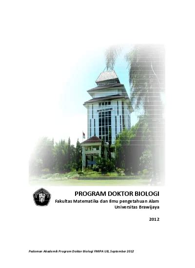 Top Pdf Program Studi Biologi Fakultas Matematika Dan Ilmu Pengetahuan