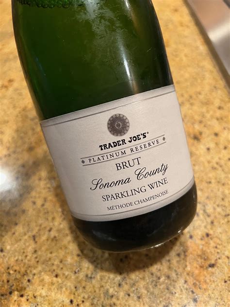 Trader Joe's Platinum Reserve Sonoma County Sparkling Wine -- Great