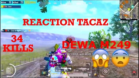 Reaction Pro Player Pubg Mobile Tacaz 34 Kill PUBG MOBILE YouTube