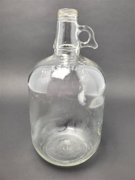 1959 Duraglas 1 Gallon Clear Glass Bottle Des Pat 184991 Etsy