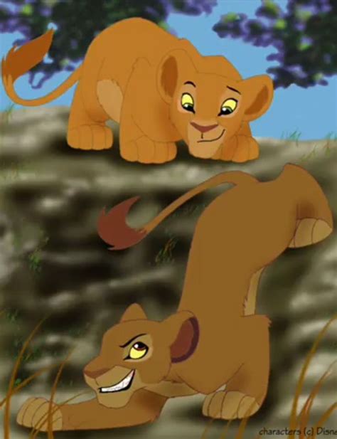 Sarabi And Sarafina As Cubs Lion King Art Lion King Fan Art The