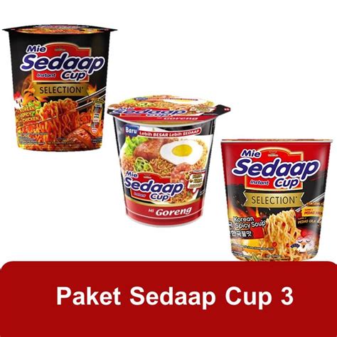 Jual Paket Sedaap Cup 3 X 85 Gr Shopee Indonesia