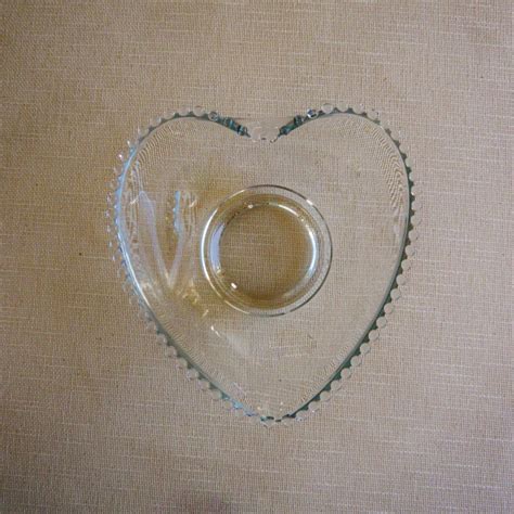 Candlewick Crystal Large Heart Shaped Bowl 9 Inch Diameter Etsy Heart Shaped Bowls