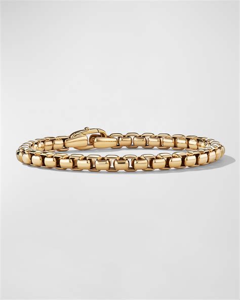 David Yurman DY Bel Aire Chain Bracelet In 18K Gold 5 2mm Size L