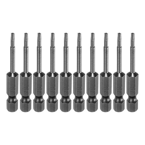 Uxcell 10pcs TS8 Magnetic Security Star 5 Point Torx Screwdriver Bit 1