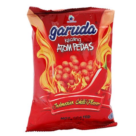 Garuda Kacang Atom Pedas 100 Gram Hot Coated Peanuts Indonesiah Chili