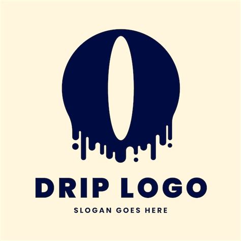 Premium Vector | Flat design drip logo