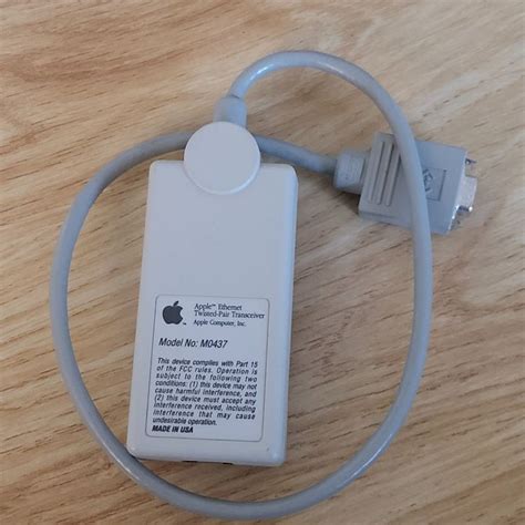 Apple Ethernet Twisted Pair Transceiver Modell Nr M0437 Kaufen Auf Ricardo