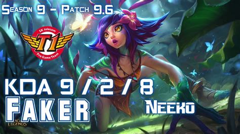 SKT Faker NEEKO Vs AHRI Mid Patch 9 6 KR Ranked YouTube