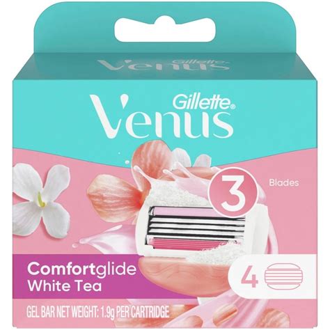 Buy Gillette Venus Comfortglide White Tea Women S Razor Blade Refills 4 Pack Mydeal