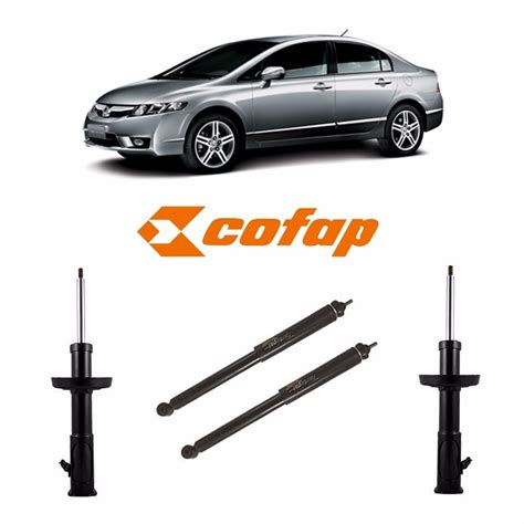 Kit Amortecedor Cofap Honda Civic 2006 À 2011 Diant Tras R 1 137