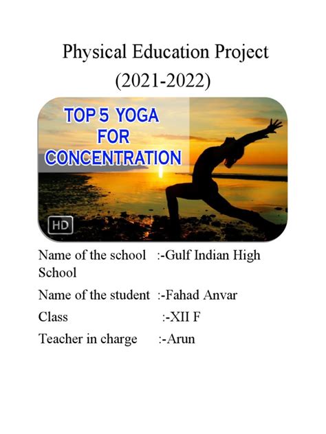 Physical Education Project Pdf