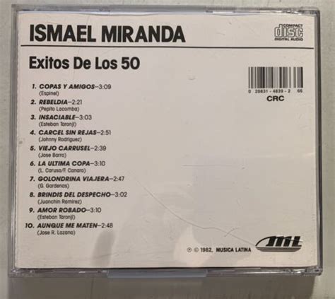 Ismael Miranda Exitos De Los Cd Musica Latina Facd Latin Ebay