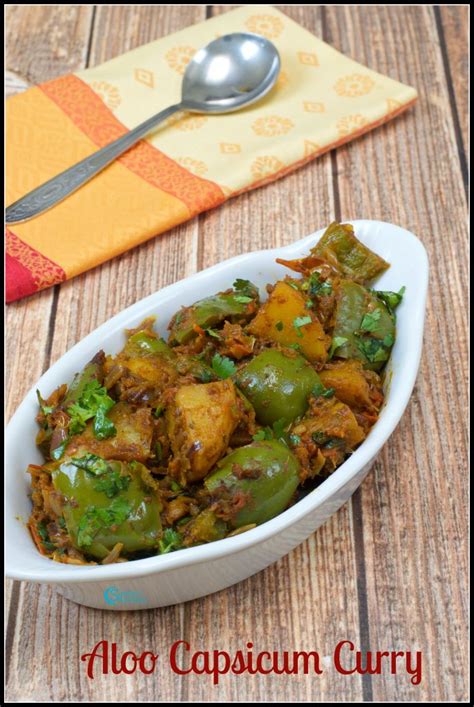 Aloo Capsicum Masala Curry Recipe Subbus Kitchen