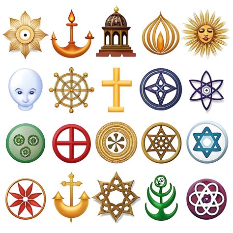 A Collection Of Religious Symbols From Different Nice Image Use Ai