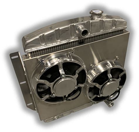 1955 – 1959 Chevy Truck Aluminum Radiator – Dual HPX Fans – Entropy ECP ...