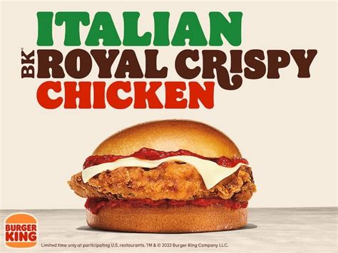 Burger King To Offer Italian Version Of Royal Crispy Chicken Sandwich