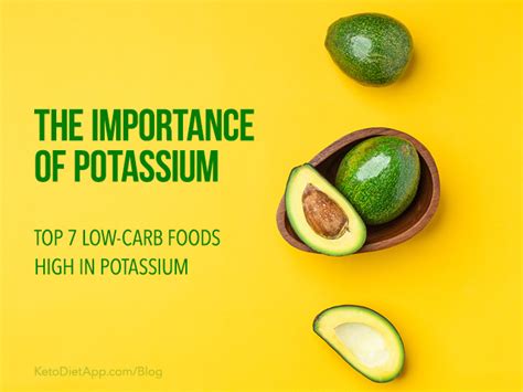 The Importance of Potassium and Top 7 Low-Carb Foods High in Potassium | KetoDiet Blog