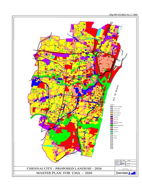 Chennai Cmda Master Plan 2026 Vol1 Chapter14 Map Proposed Land Use 2026