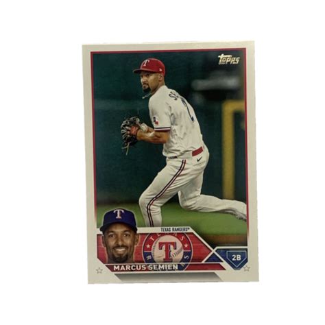 Topps Series Baseball Card Marcus Semien Texas Rangers Ebay