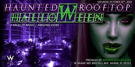 Haunted W Miami Rooftop Halloween Party Clubzone