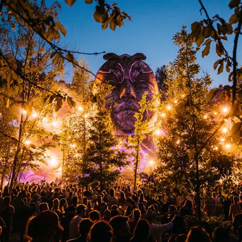 Tomorrowland Festival At Night